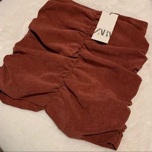 Zara Mini Corduroy Skirt Sz Med NWT